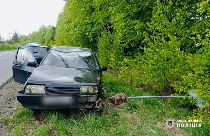 У Богородчанській громаді водій не впорався з керуванням та з’їхав у кювет